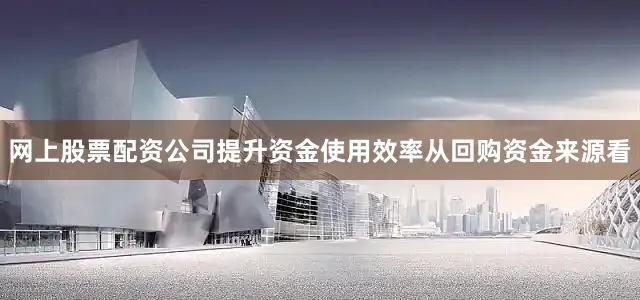 网上股票配资公司提升资金使用效率从回购资金来源看