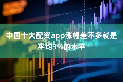 中国十大配资app涨幅差不多就是平均3%的水平